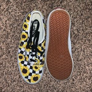 Vans Sunflowers Checkered